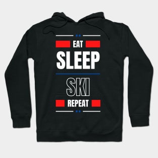 Eat Sleep Ski Repeat Hoodie